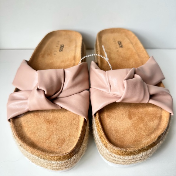 ASOS Shoes - ASOS DESIGN Womens Teegan knotted Pink Bow Size:8W